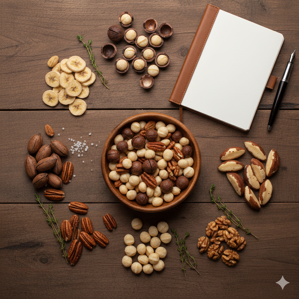 Le-regine-dimenticate-Pecan-Macadamia-e-noci-brasiliane Frutta Secca Ke Passione Vivicasa