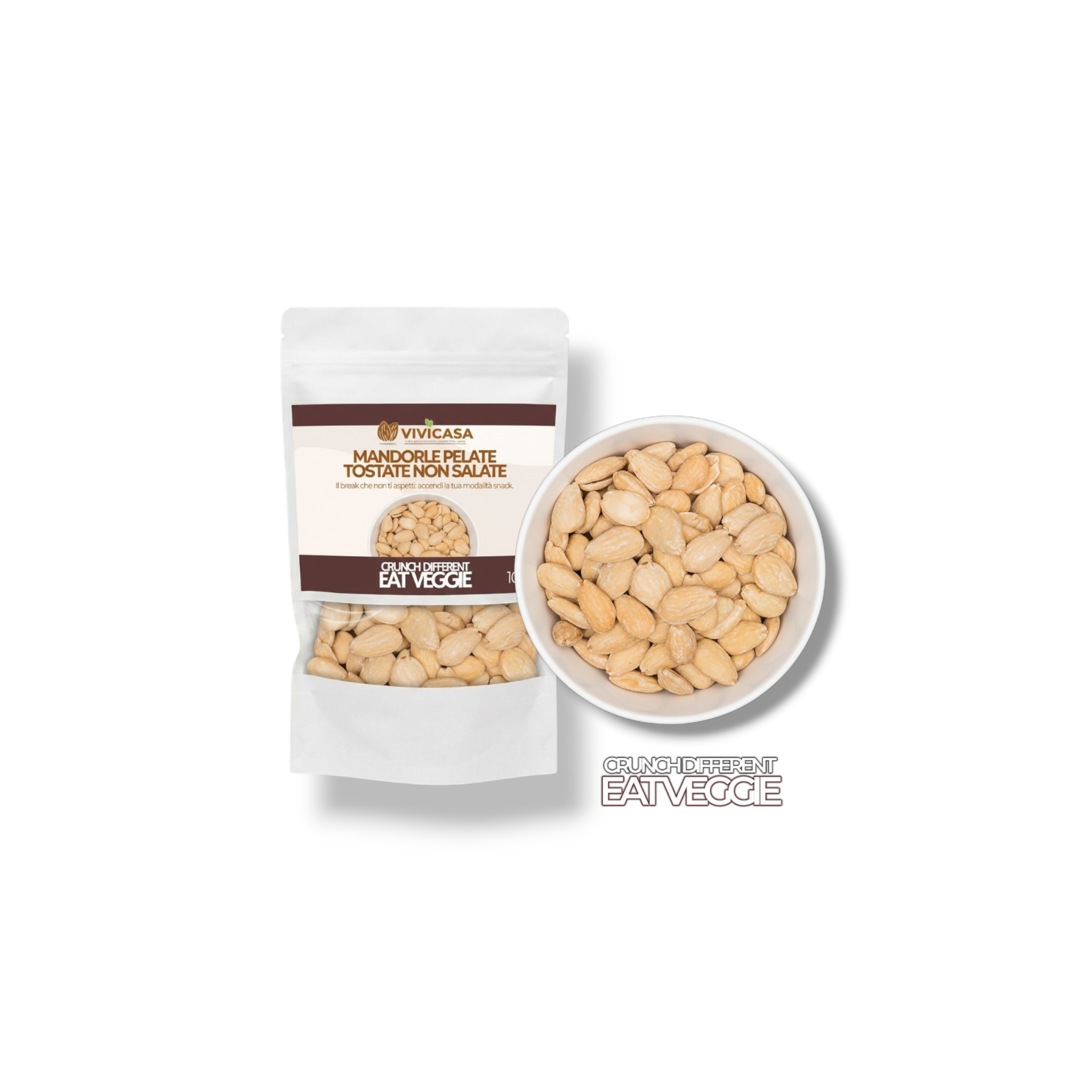 MANDORLE PELATE TOSTATE NON SALATE